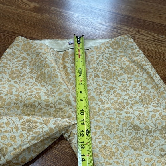 NWT Frances Valentine Gold Floral Jacquard Petrie Pant Size 4 - Picture 12 of 14